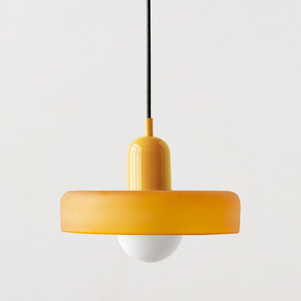 Lampada a sospensione in vetro colorato per case moderne