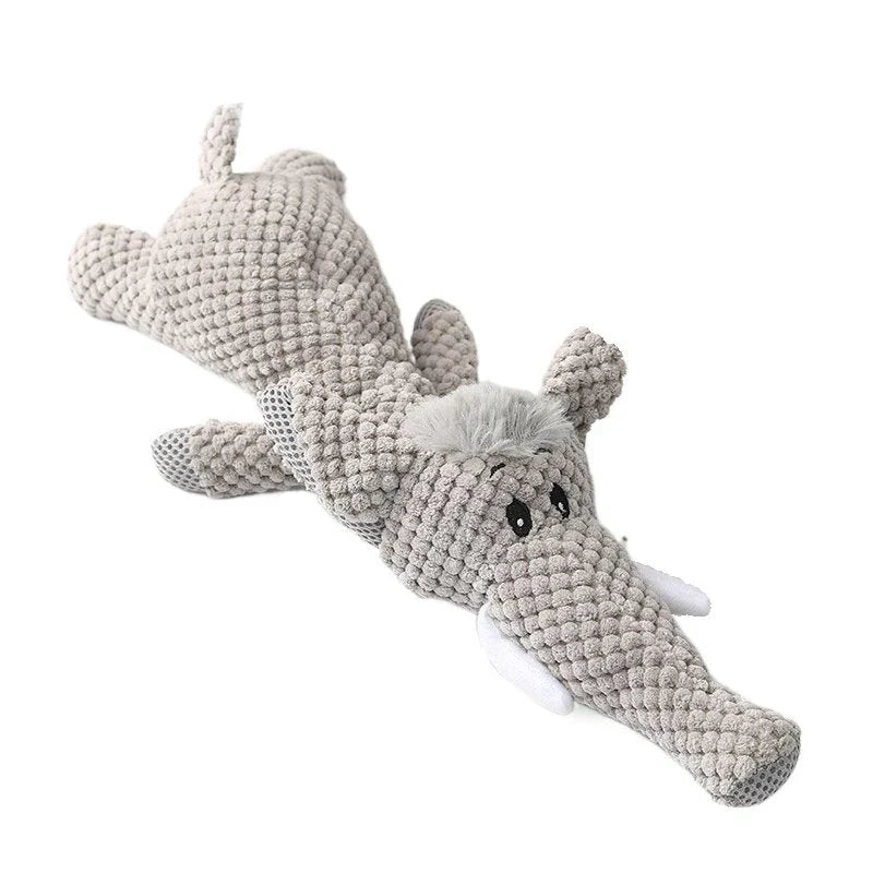 Jouet à mâcher pour chien design animal en peluche