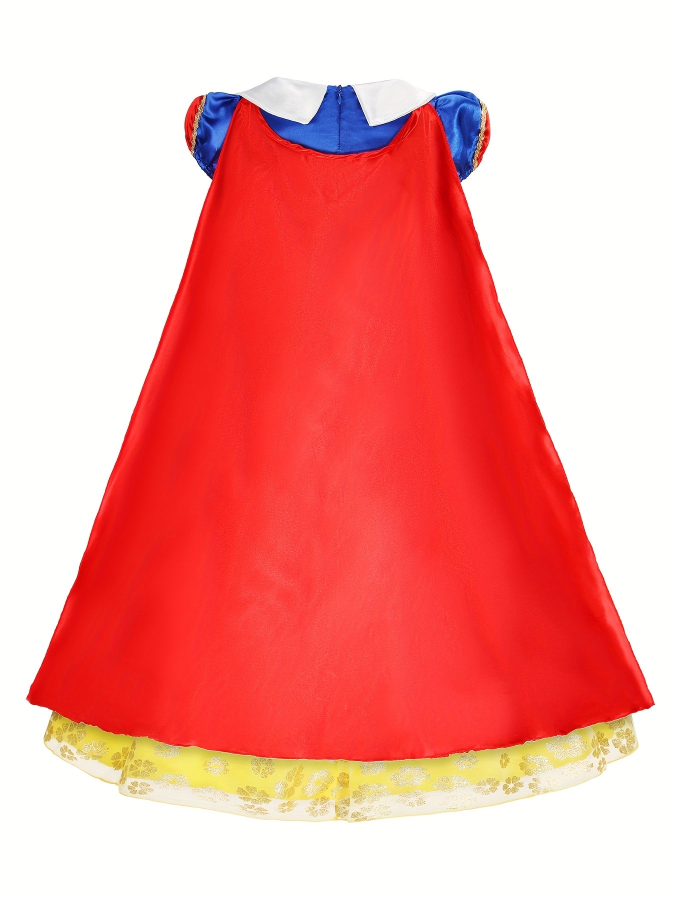 Mädchen Halloween Prinzessin Schnee Kostüm Kleid | Puffärmel Maxikleid