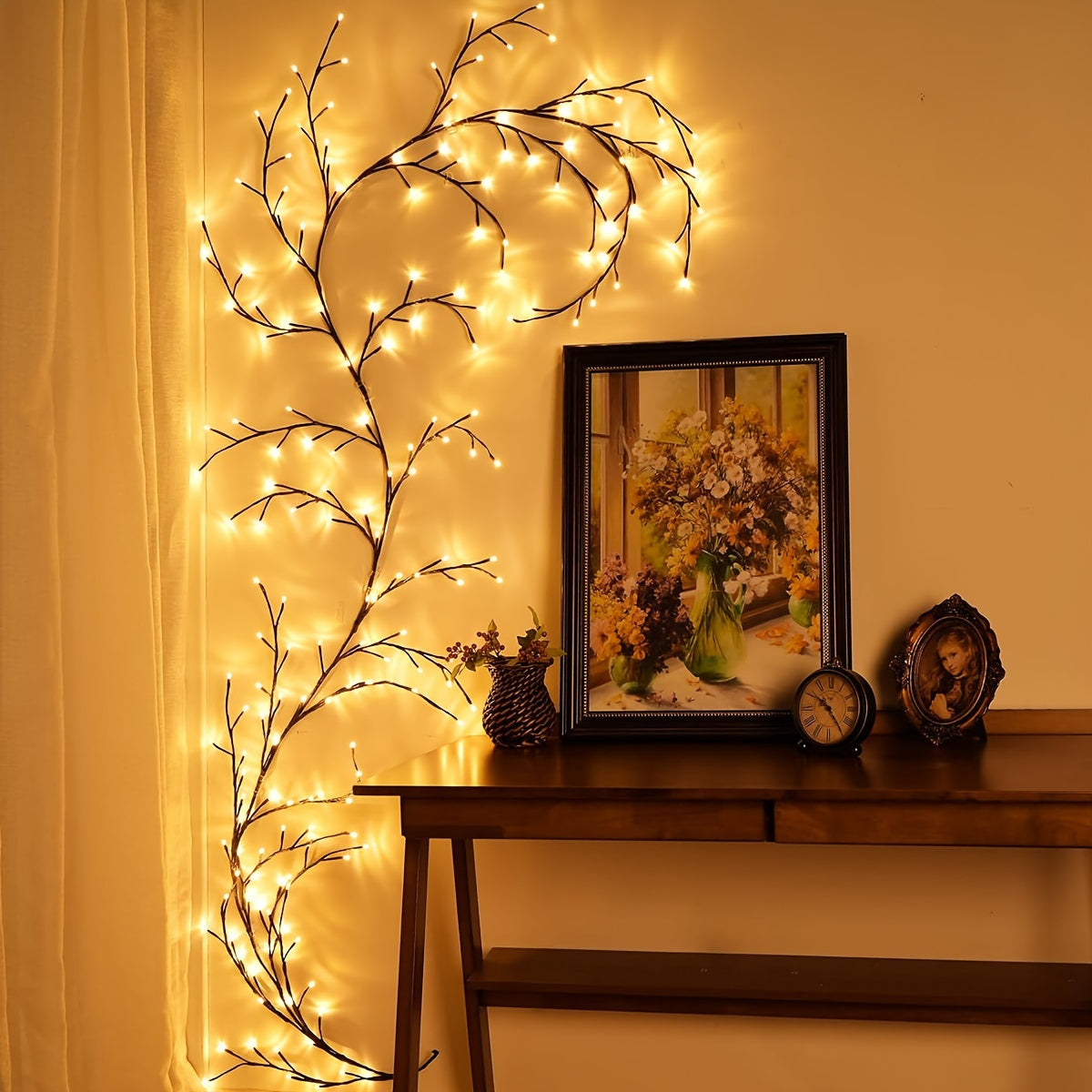 Wandleuchten mit LED-Weidenzweig-Design
