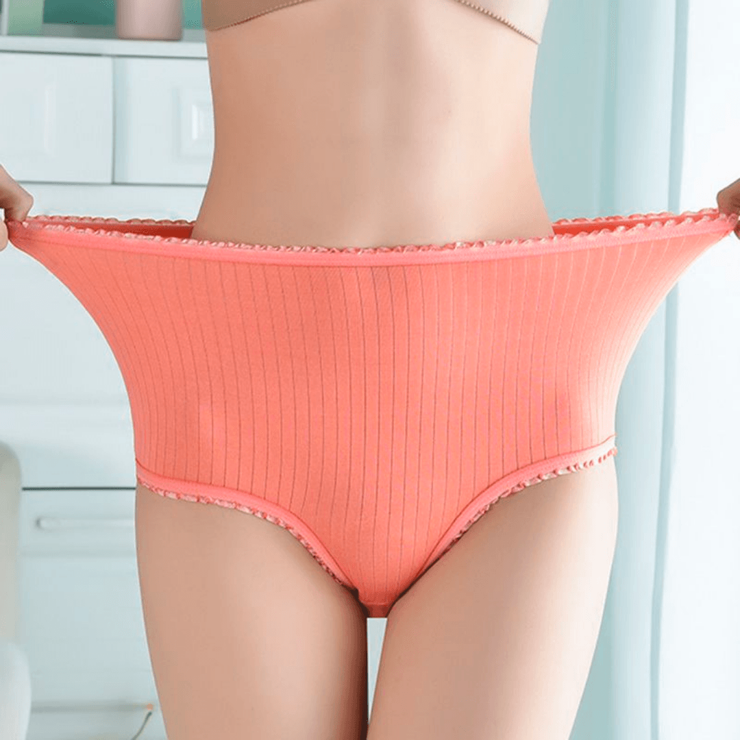 Auslaufsichere Baumwollslips Damenunterwäsche Set