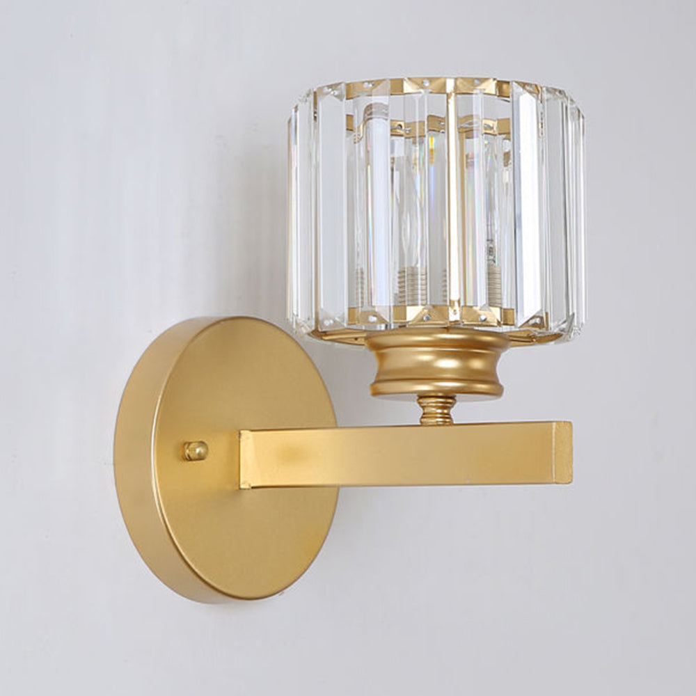 Kristallglas-Wandleuchte mit modernem Arm-Design