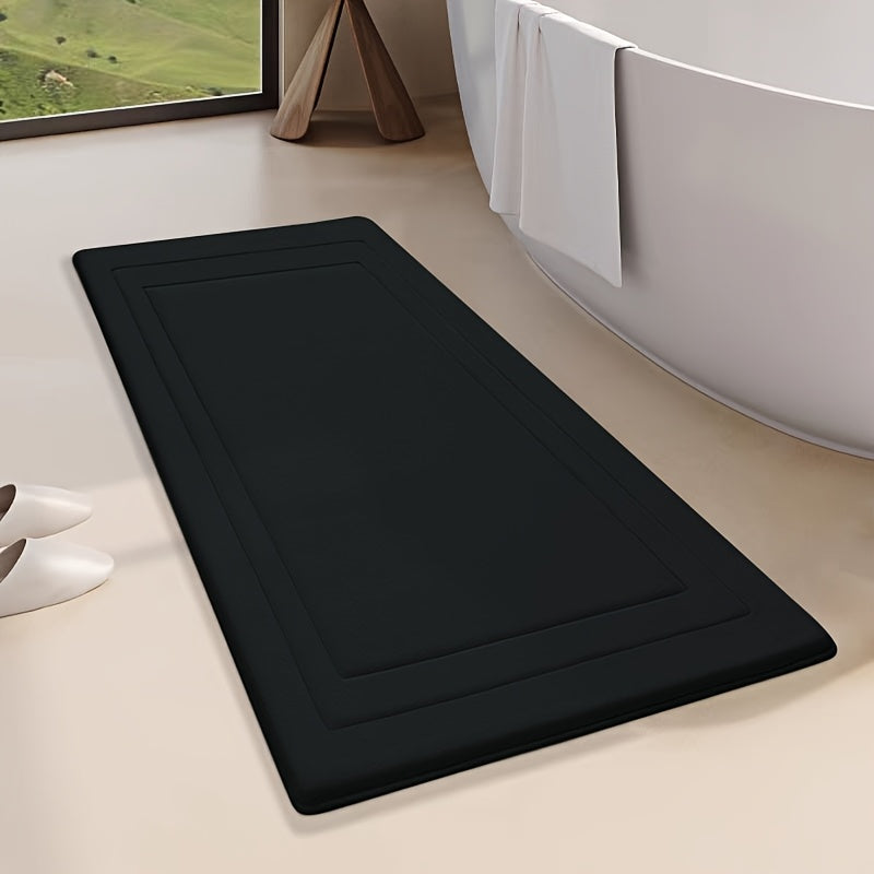 Alfombrilla de baño con acolchado de espuma viscoelástica para mayor comodidad
