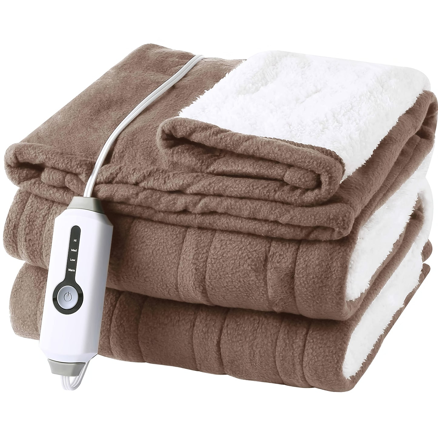 Elektrische Decke Fleece Beheizte Steppbett Überwurf