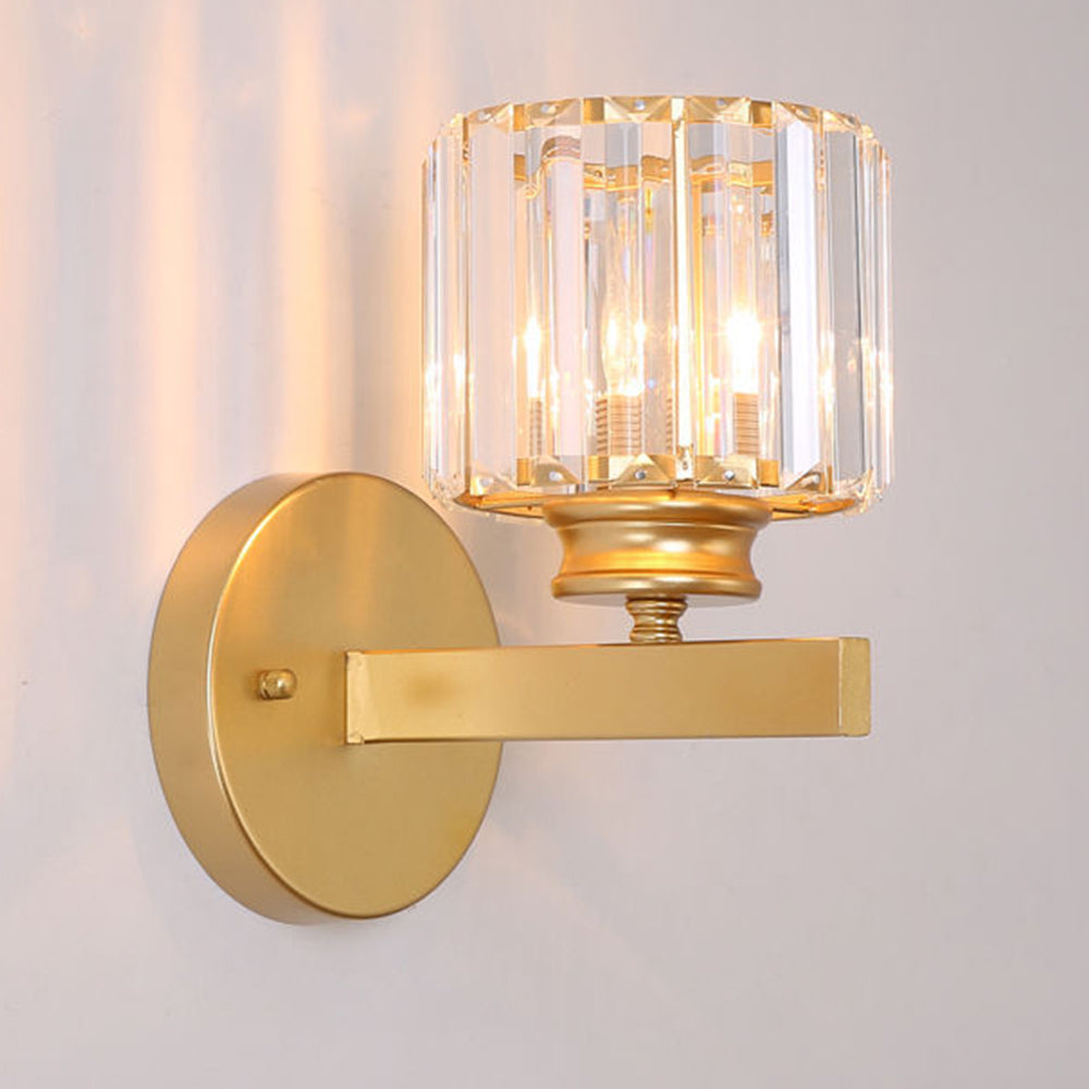 Kristallglas-Wandleuchte mit modernem Arm-Design