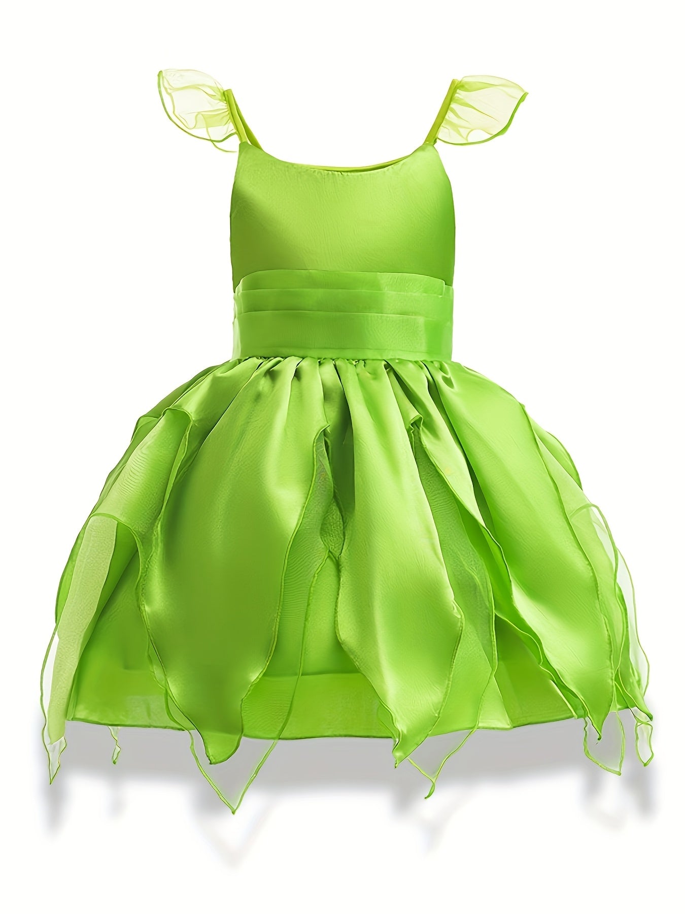 Mädchen Magisches Feen Halloween Kostüm Kleid | Ärmellose Flügel