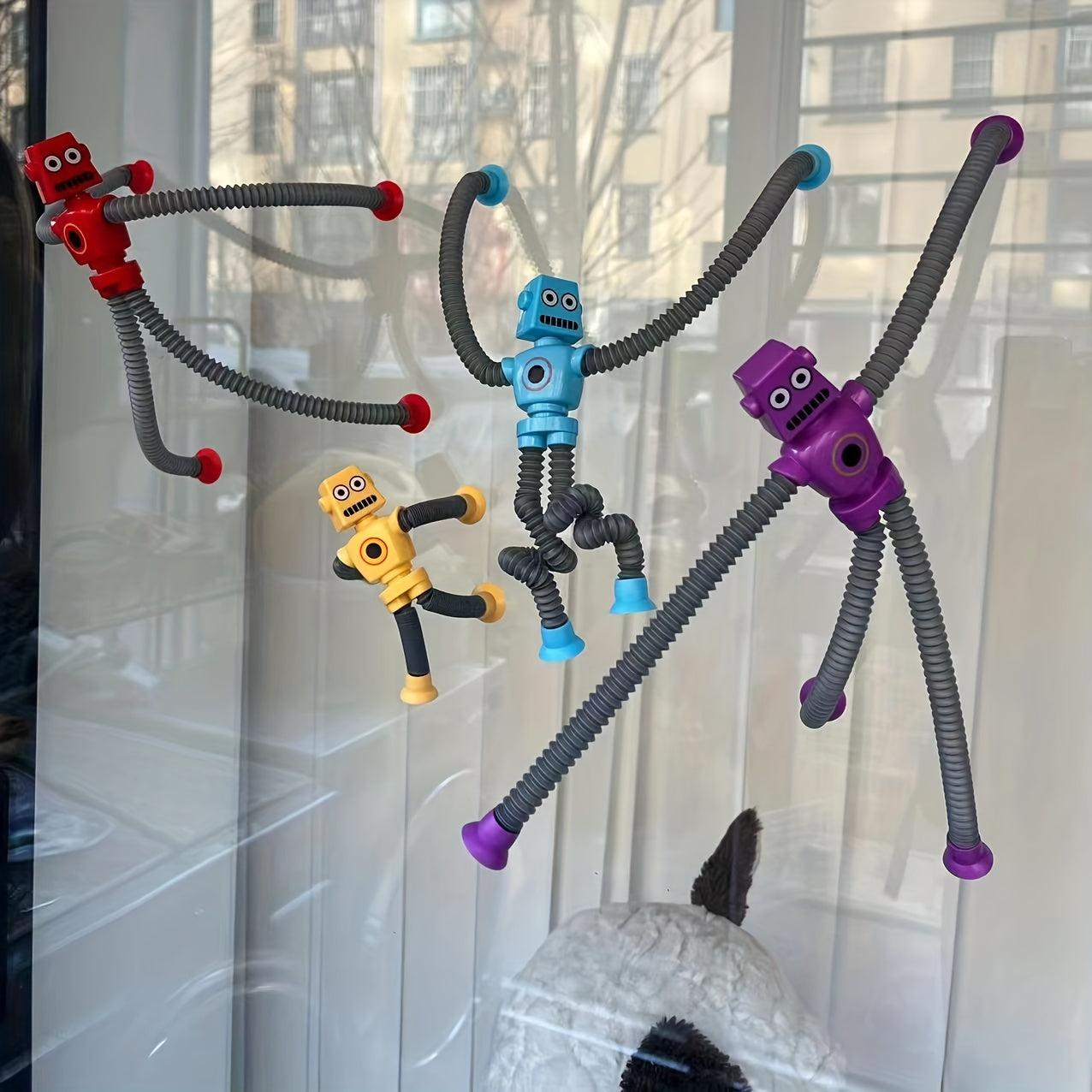 Juguete Sensorial de Tubo de Succión Robot para Niños