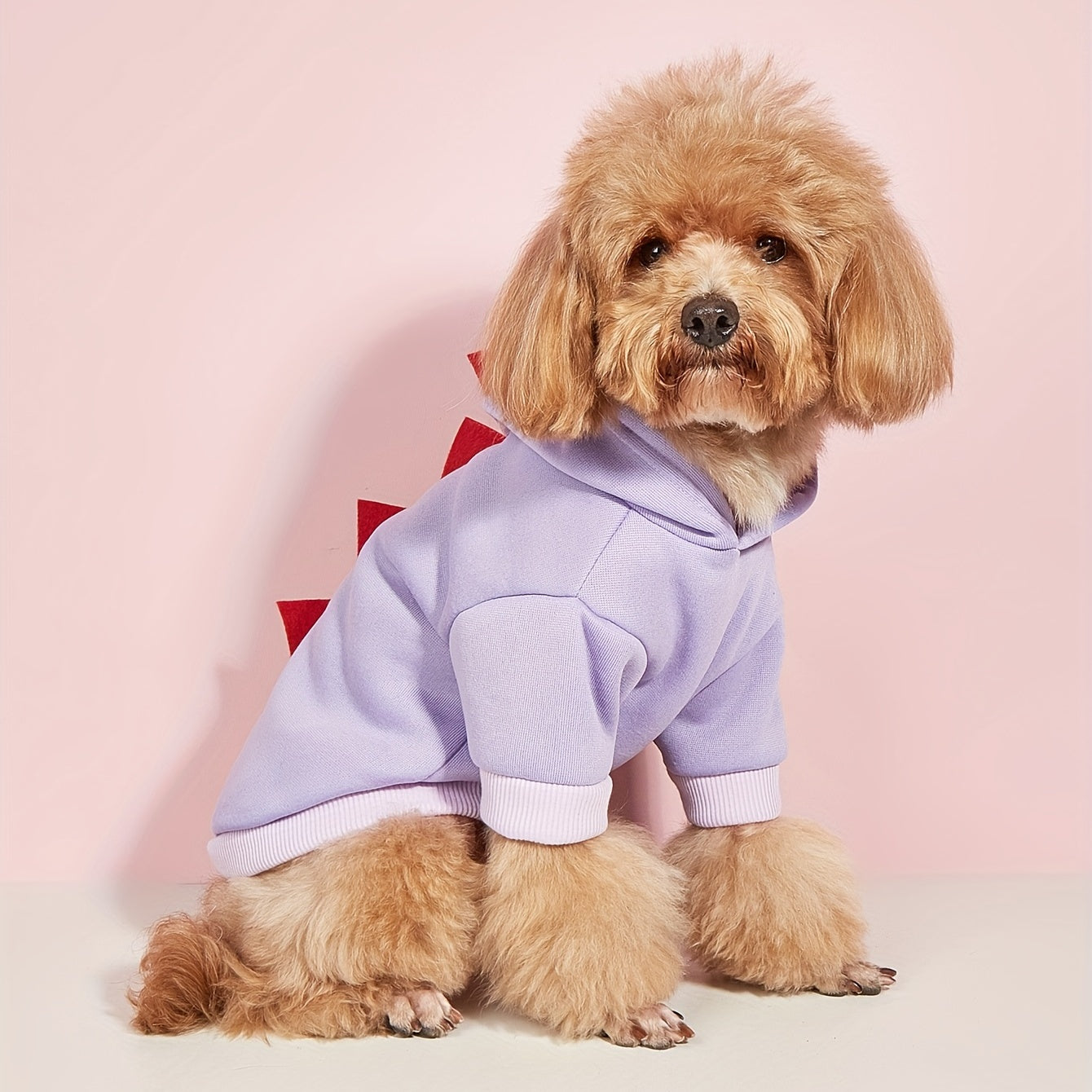 Hund Halloween Kostüm Fleece Dinosaurier Kapuzenpullover | Haustier Outfit Warm