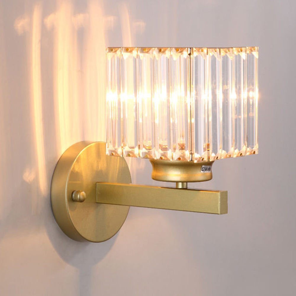 Kristallglas-Wandleuchte mit modernem Arm-Design