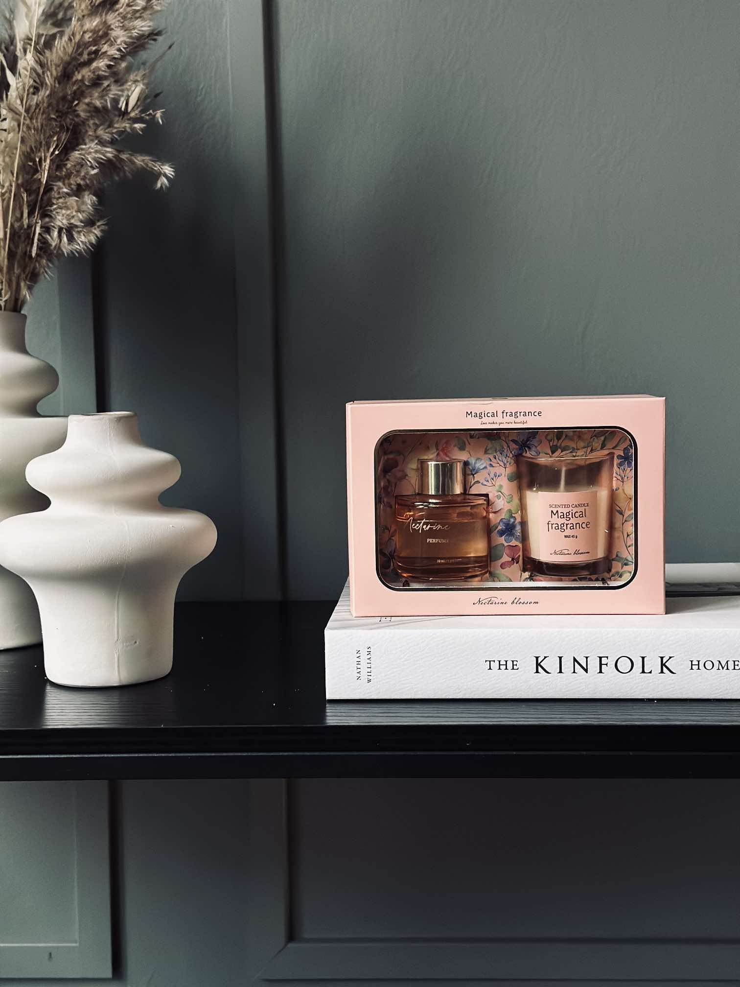 Set de regalo de cera aromática con vela y difusor