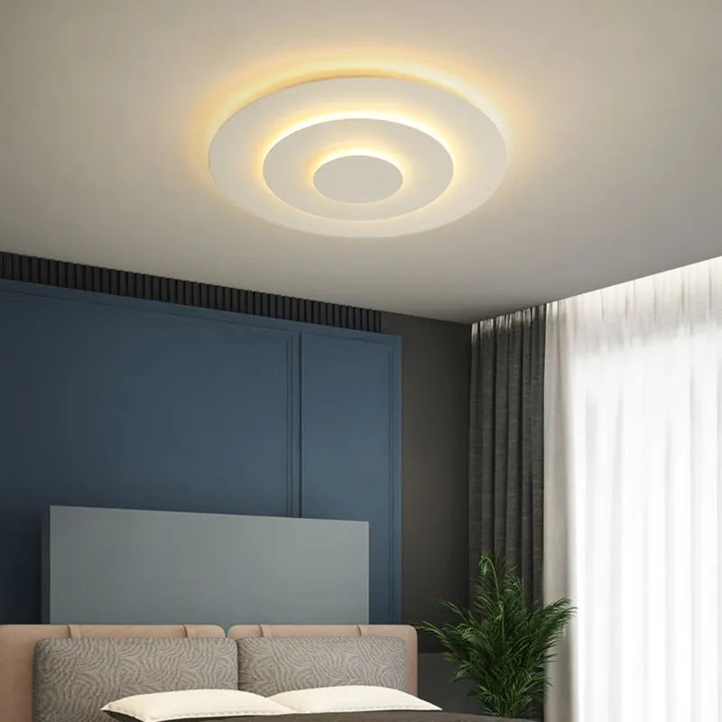 Lampada da soffitto moderna in acrilico bianco