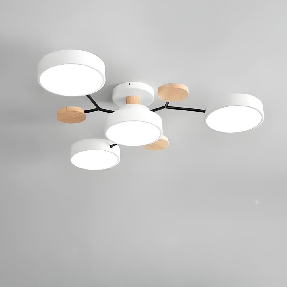 Lámpara de techo moderna LED empotrada con candelabro