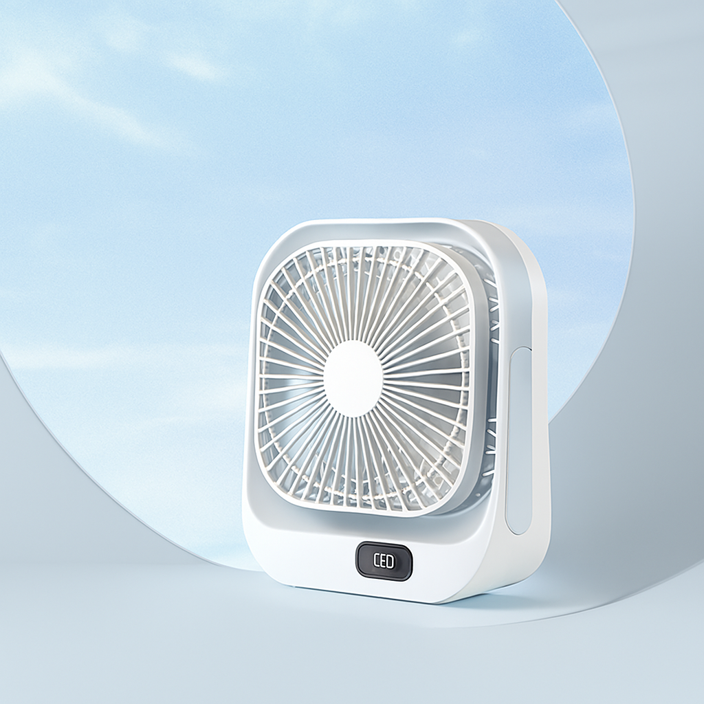 USB Desk Fan Portable Quiet Table Cooling