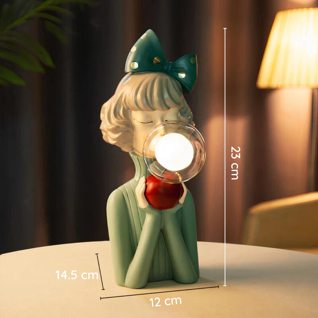 Table Lamp Resin Decorative Modern Girl Design