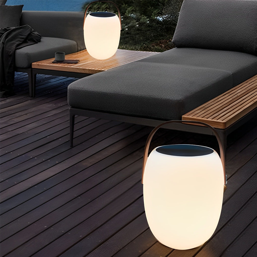 Linterna solar para exteriores con asa