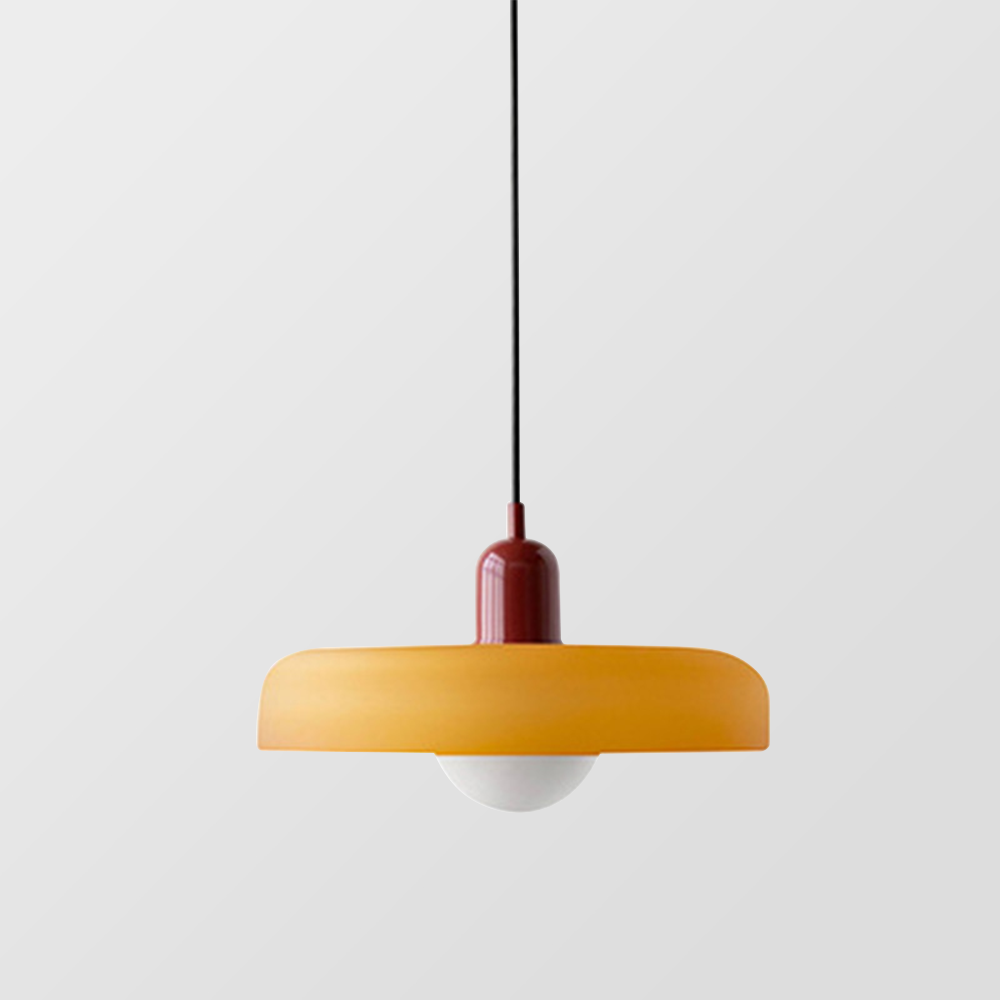 Lampada a sospensione in vetro colorato per case moderne