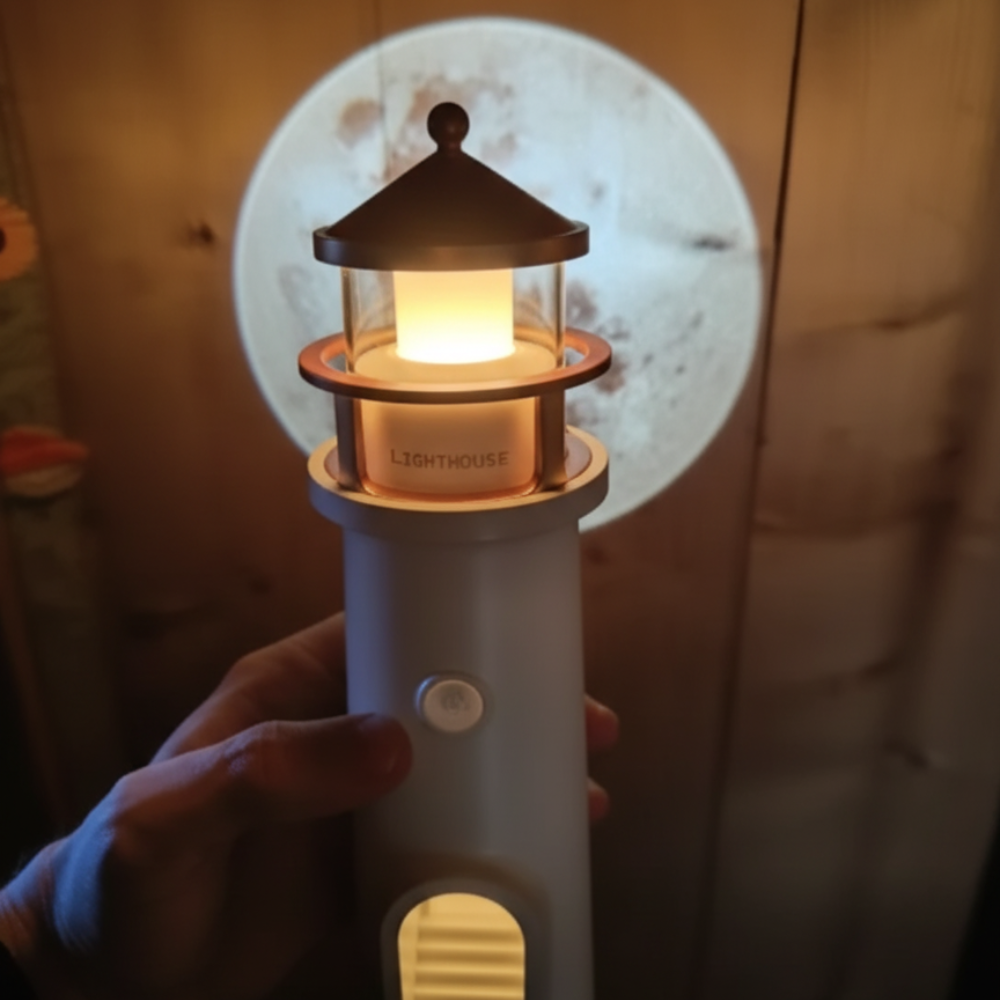 Mondlampe Leuchtturm Projektor LED Licht Bluetooth Wiederaufladbar