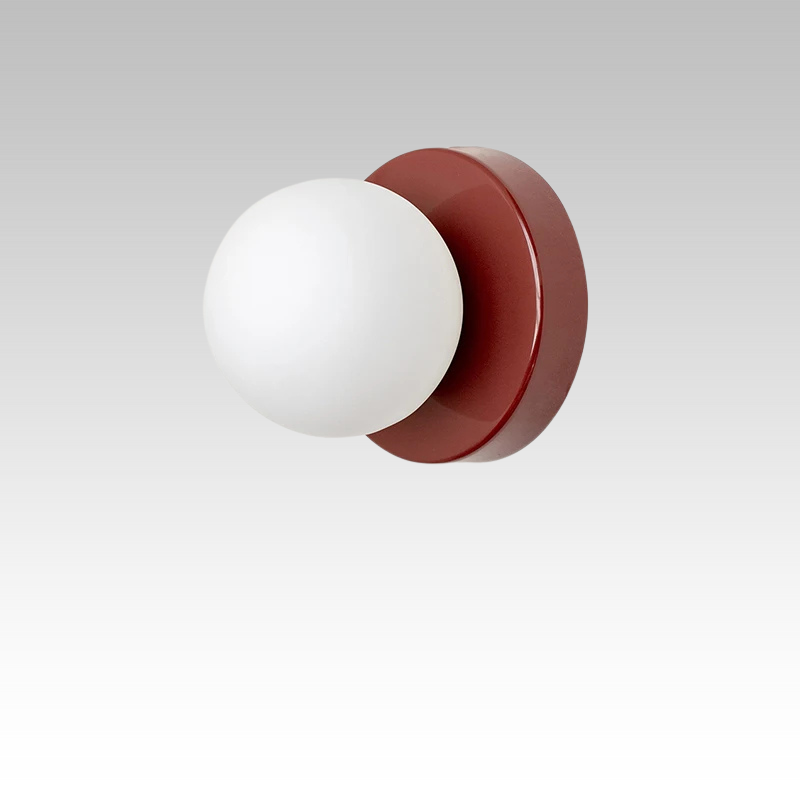 Aplique de pared con globo de cristal de diseño moderno