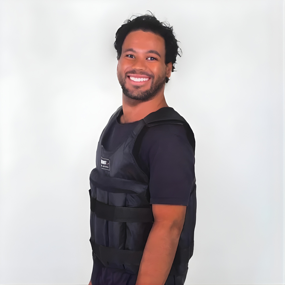 Chaleco lastrado ajustable de tela Oxford para entrenamiento de 110 lb