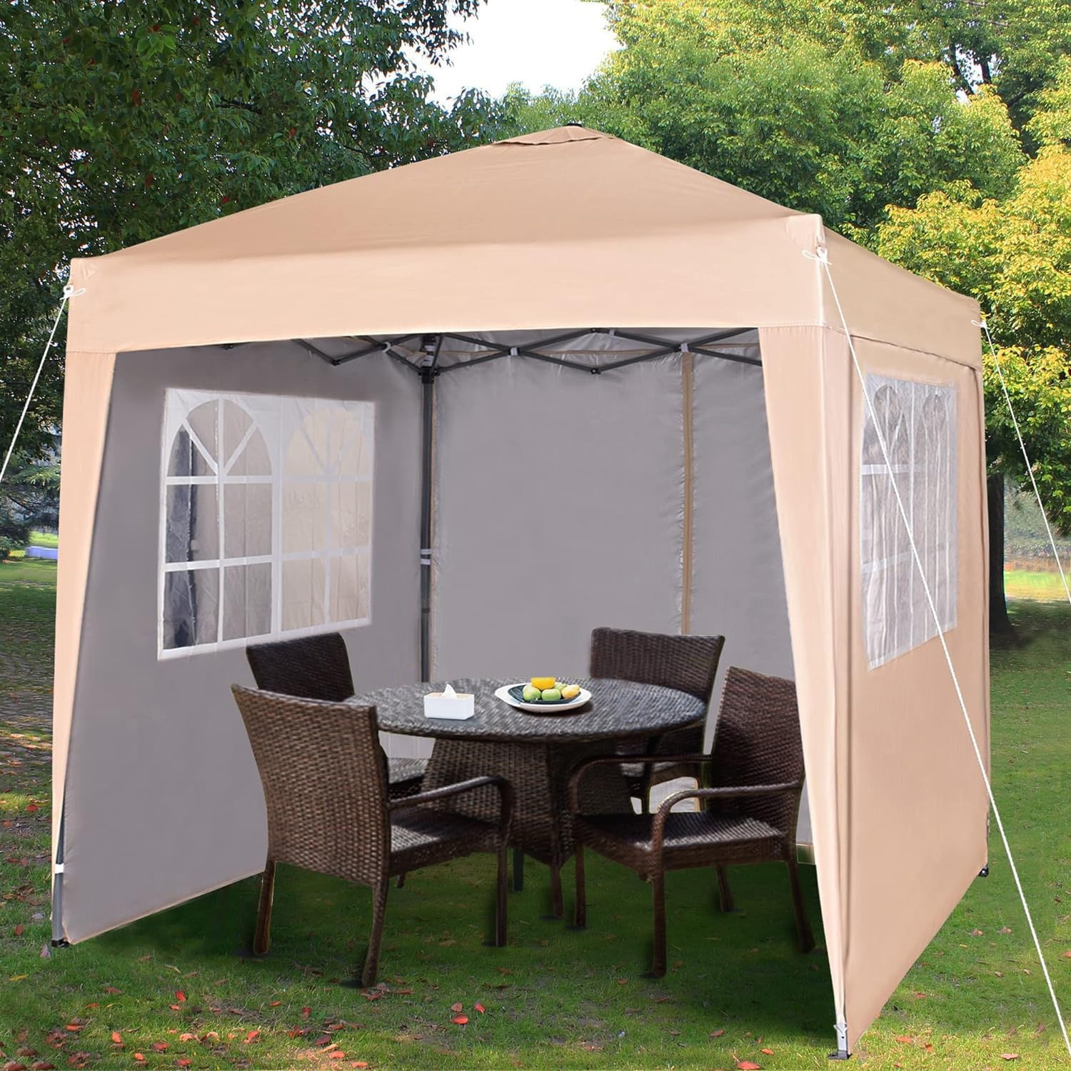 Outdoor Waterproof Gazebo Tent with Side Panels