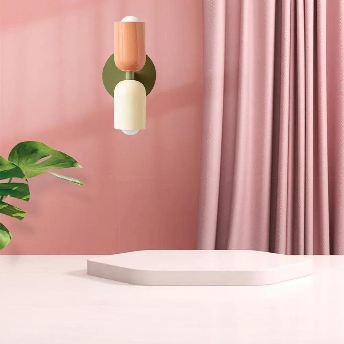 Wandlampen Moderne Glas Doppel-Schirm Lampe