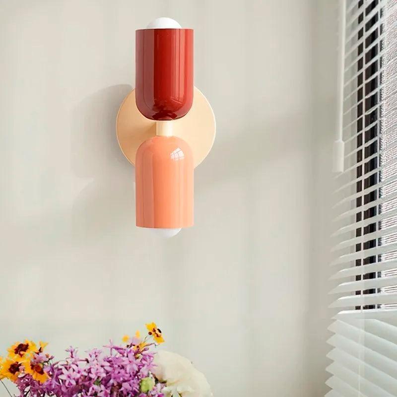 Wandlampen Moderne Glas Doppel-Schirm Lampe