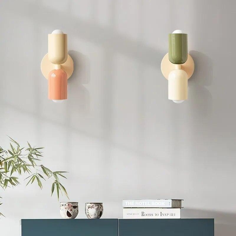 Wandlampen Moderne Glas Doppel-Schirm Lampe