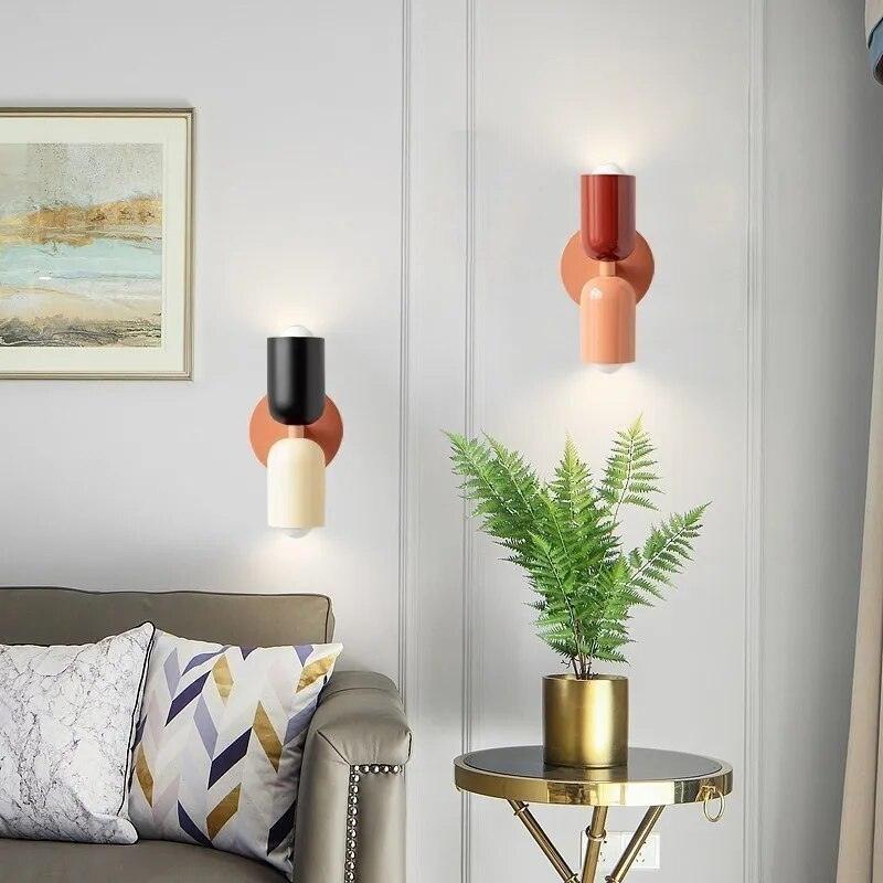 Wandlampen Moderne Glas Doppel-Schirm Lampe