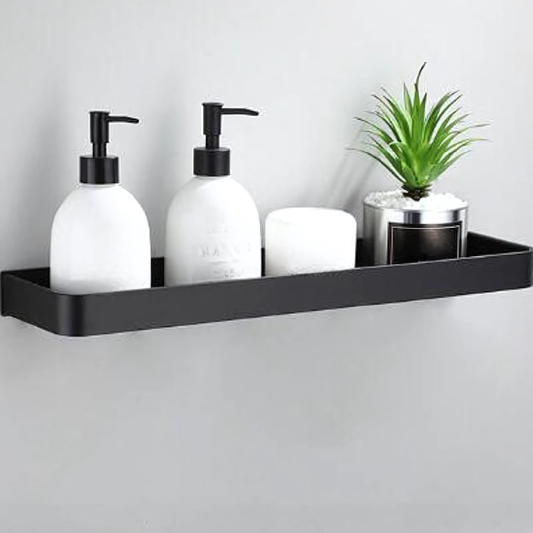 Estante de Pared de Metal para Baño Almacenamiento Moderno