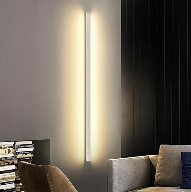 Barre lumineuse murale LED noire moderne