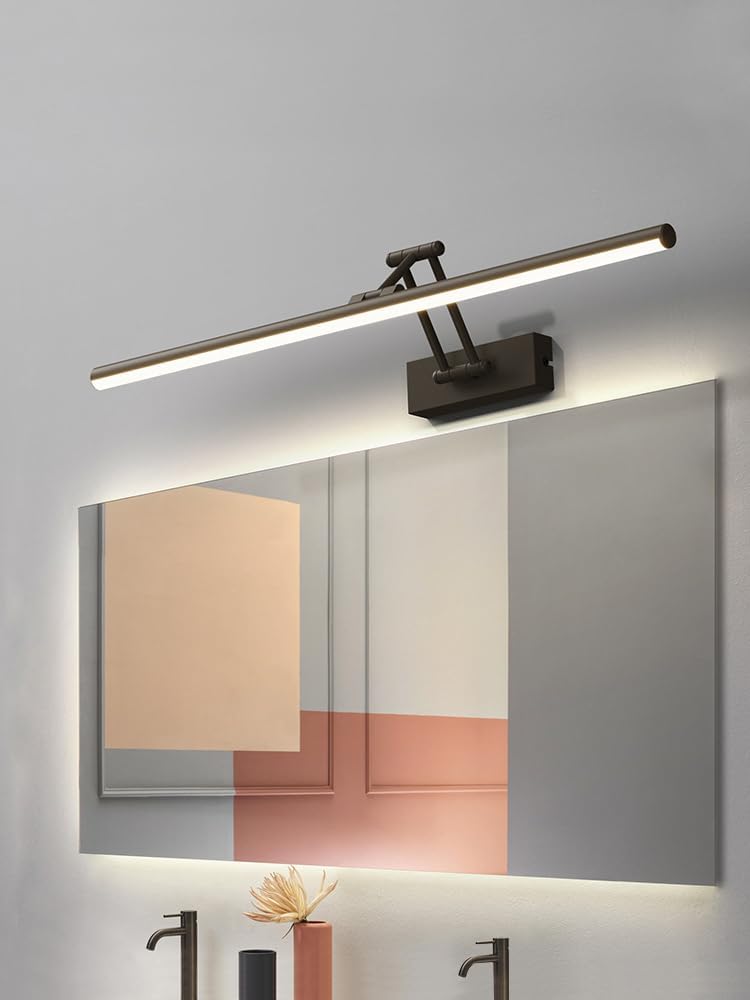 Aplique de pared moderno de metal negro LED para interior