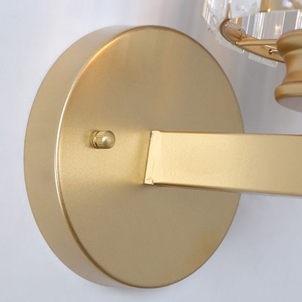 Kristallglas-Wandleuchte mit modernem Arm-Design