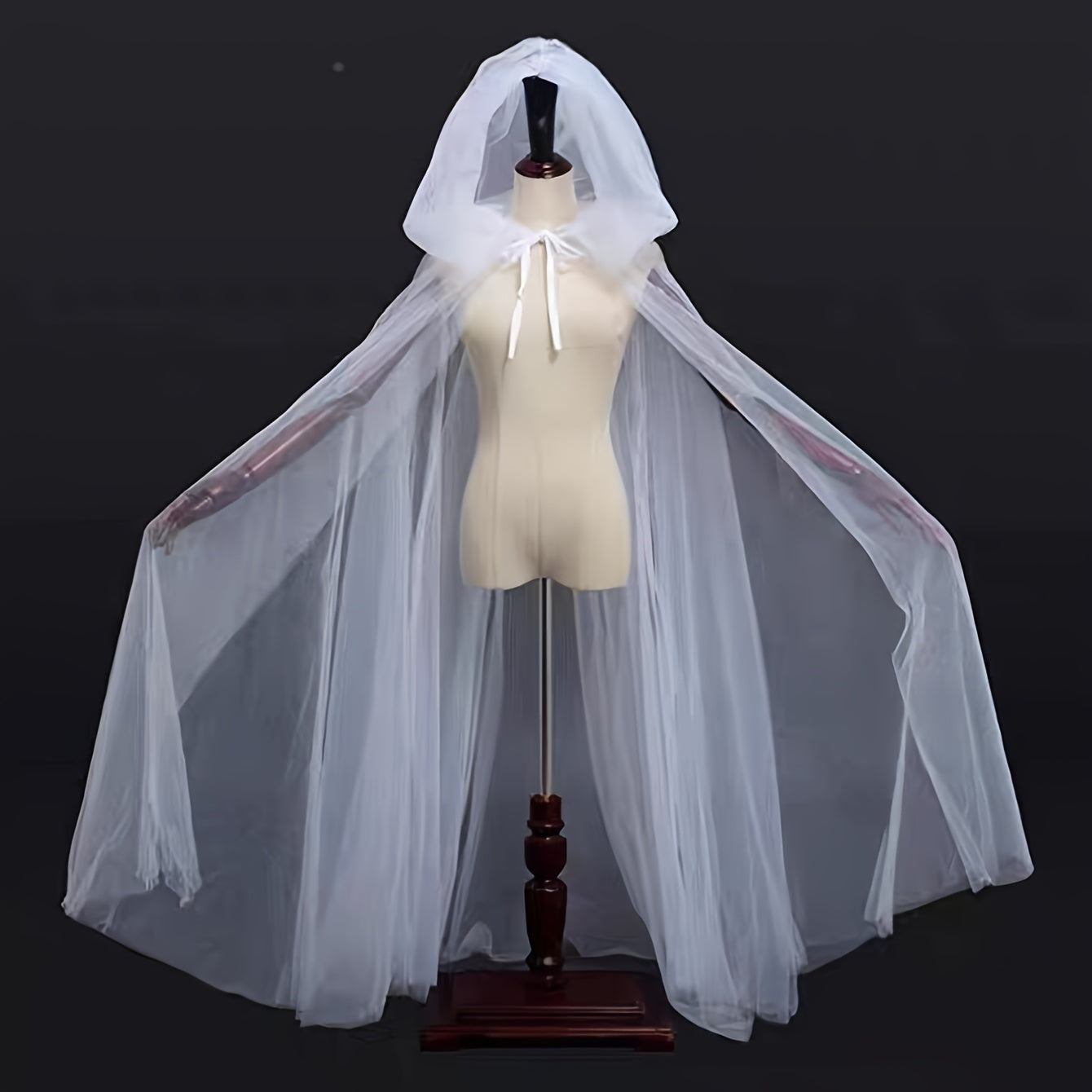 Vestido de Disfraz de Halloween Gótico con Capucha para Mujer | Corsé Maxi