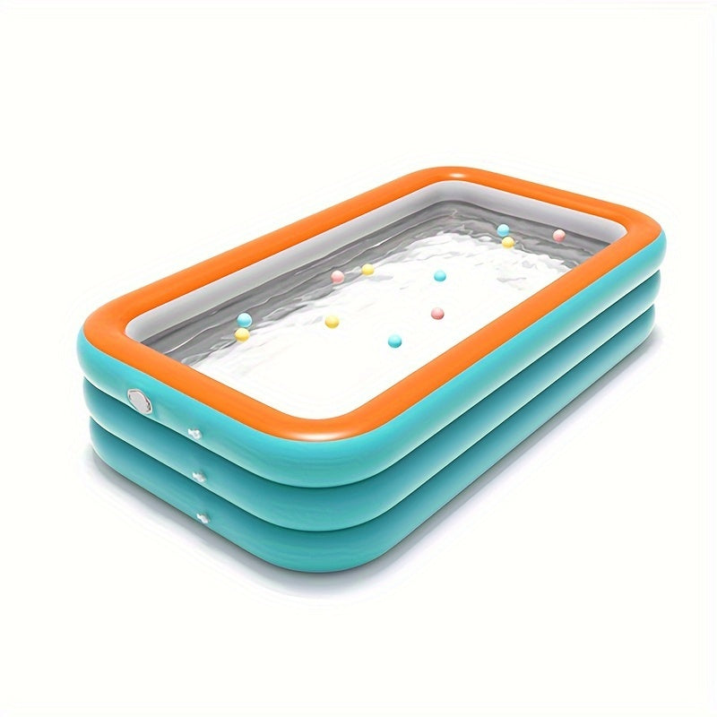 Inflatable Garden Pool PVC Circular Blue