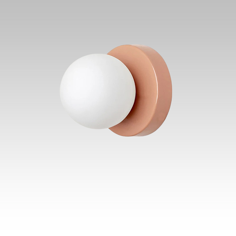 Aplique de pared con globo de cristal de diseño moderno