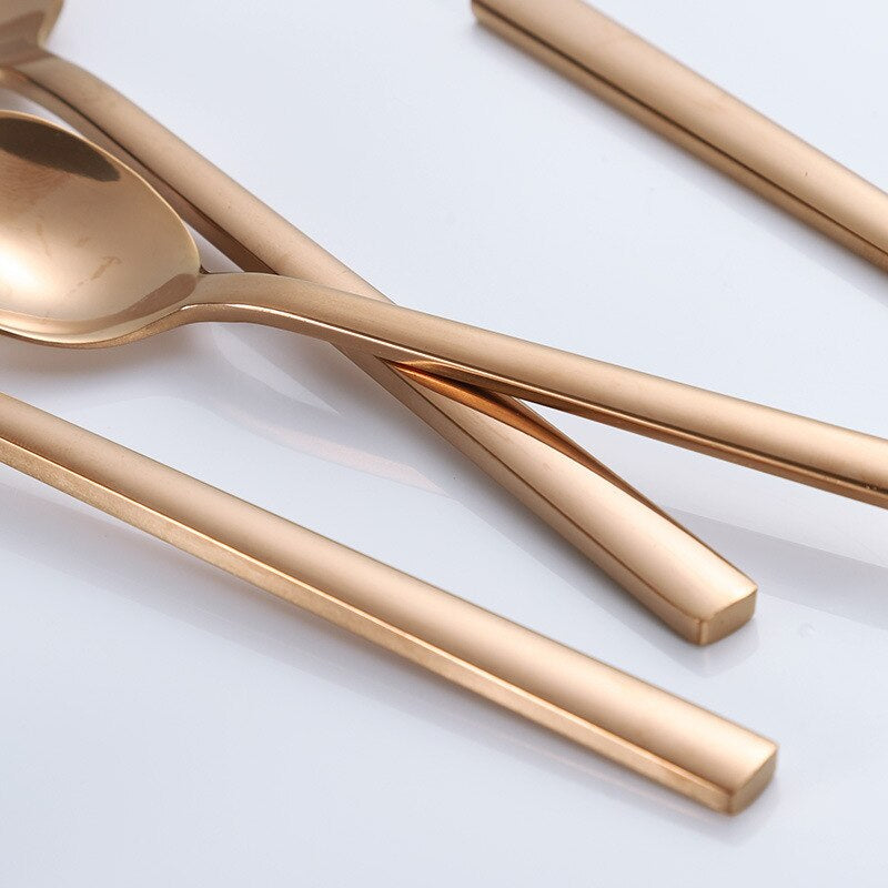 Besteckset Edelstahl Modern Silber 30-teilig