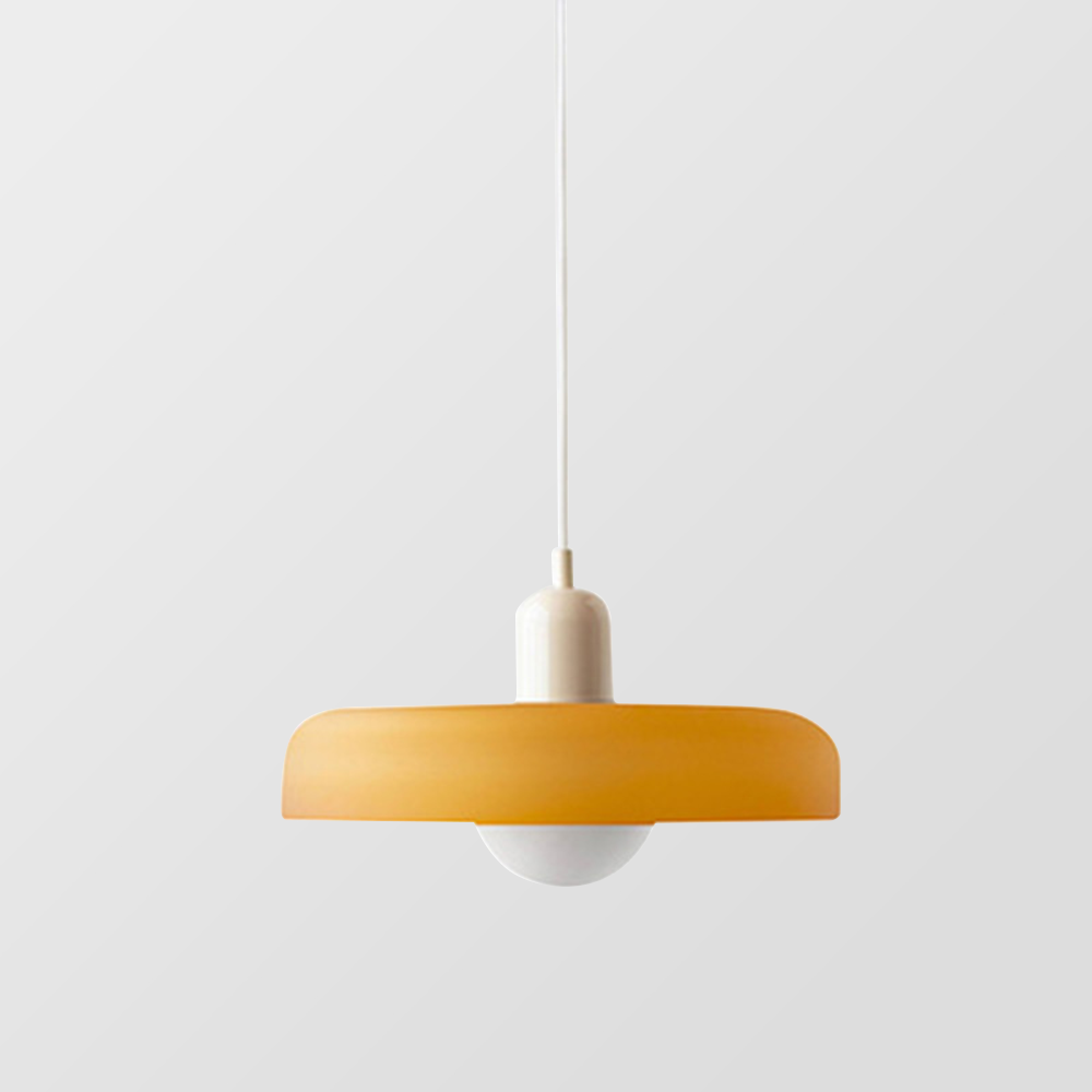Lampada a sospensione in vetro colorato per case moderne