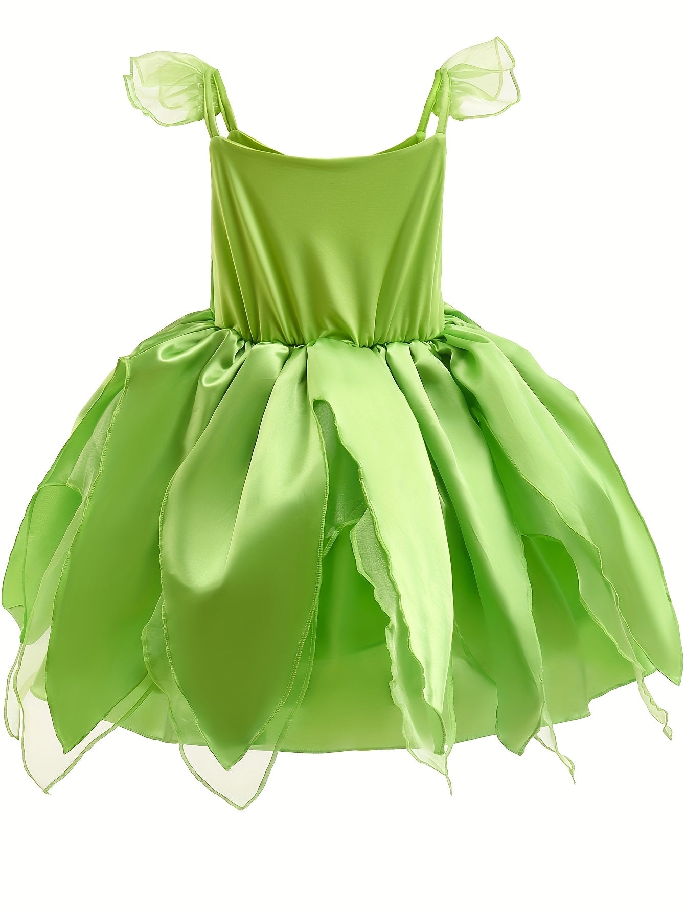 Mädchen Magisches Feen Halloween Kostüm Kleid | Ärmellose Flügel