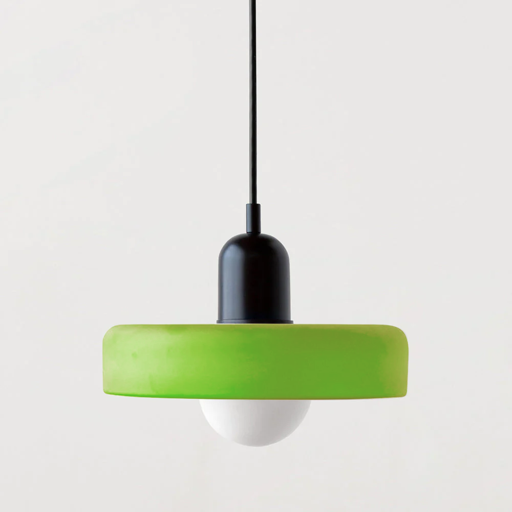 Lampada a sospensione in vetro colorato per case moderne