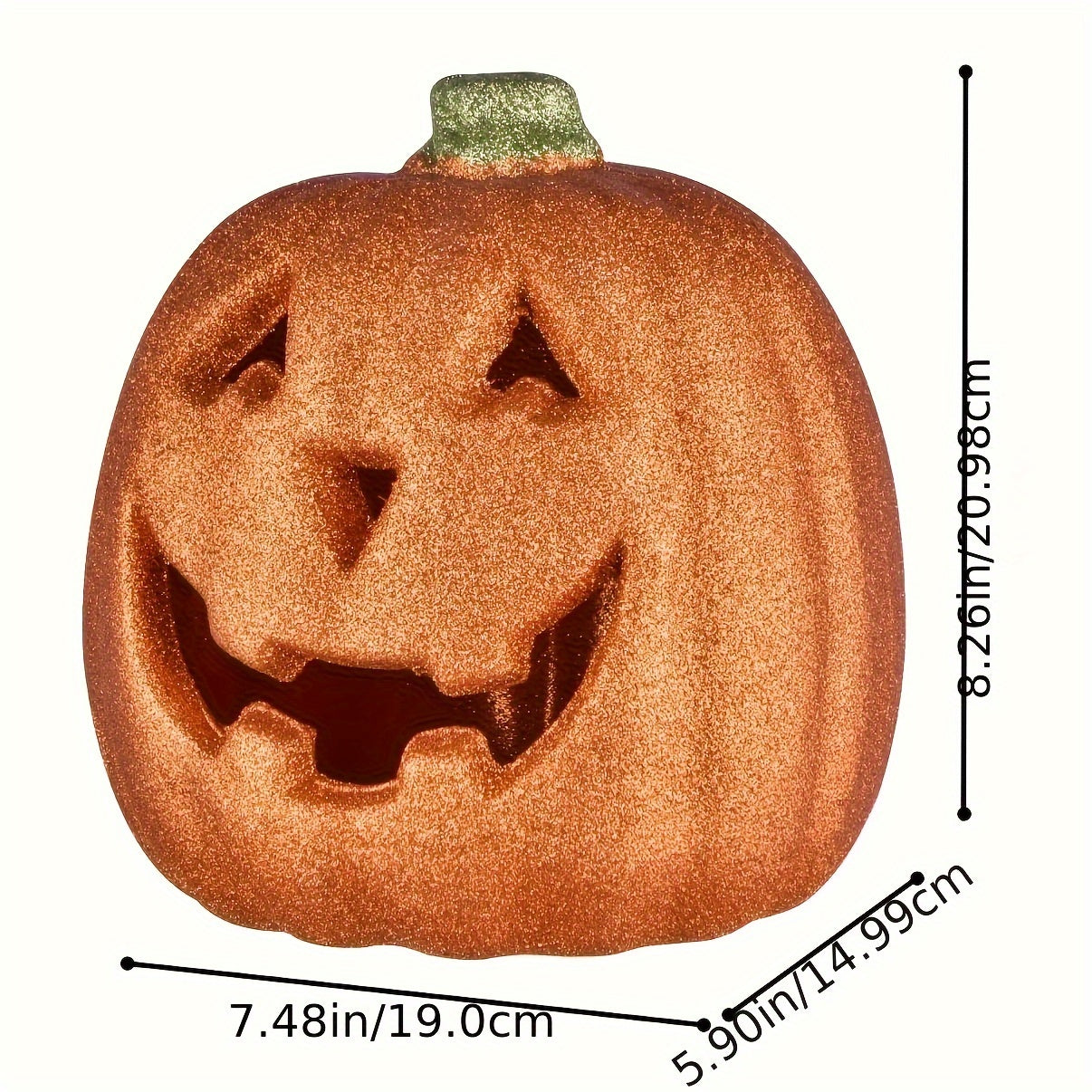 Decorazione di Halloween Jack O'Lantern luminosa con luce a batteria | Funzionamento a batteria