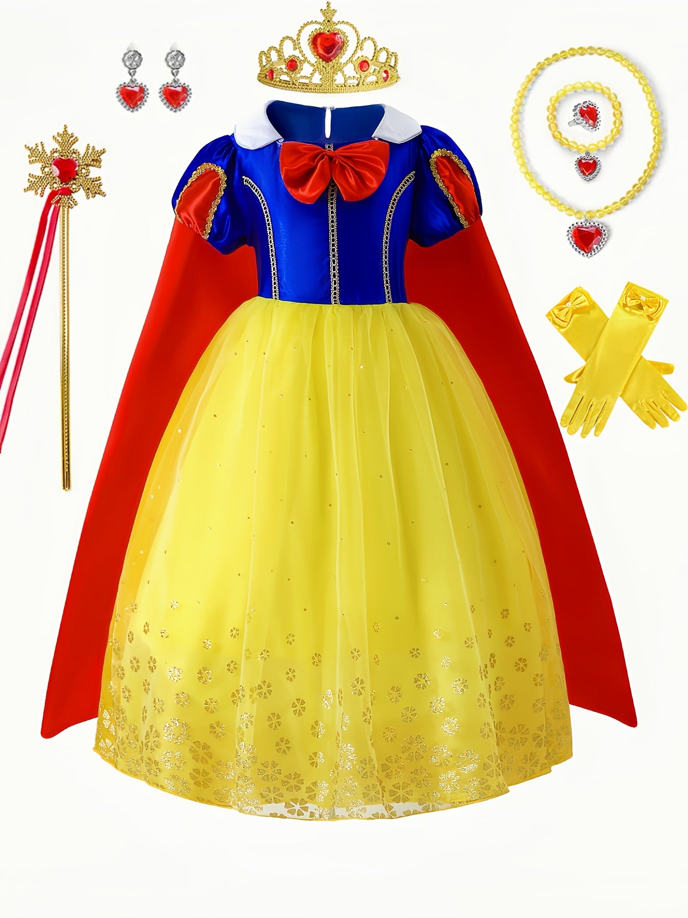 Vestito da principessa da fiaba per Halloween per ragazze | Maxi