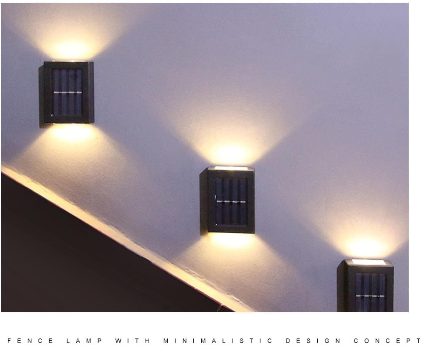Luces solares de pared para exteriores lámpara LED impermeable