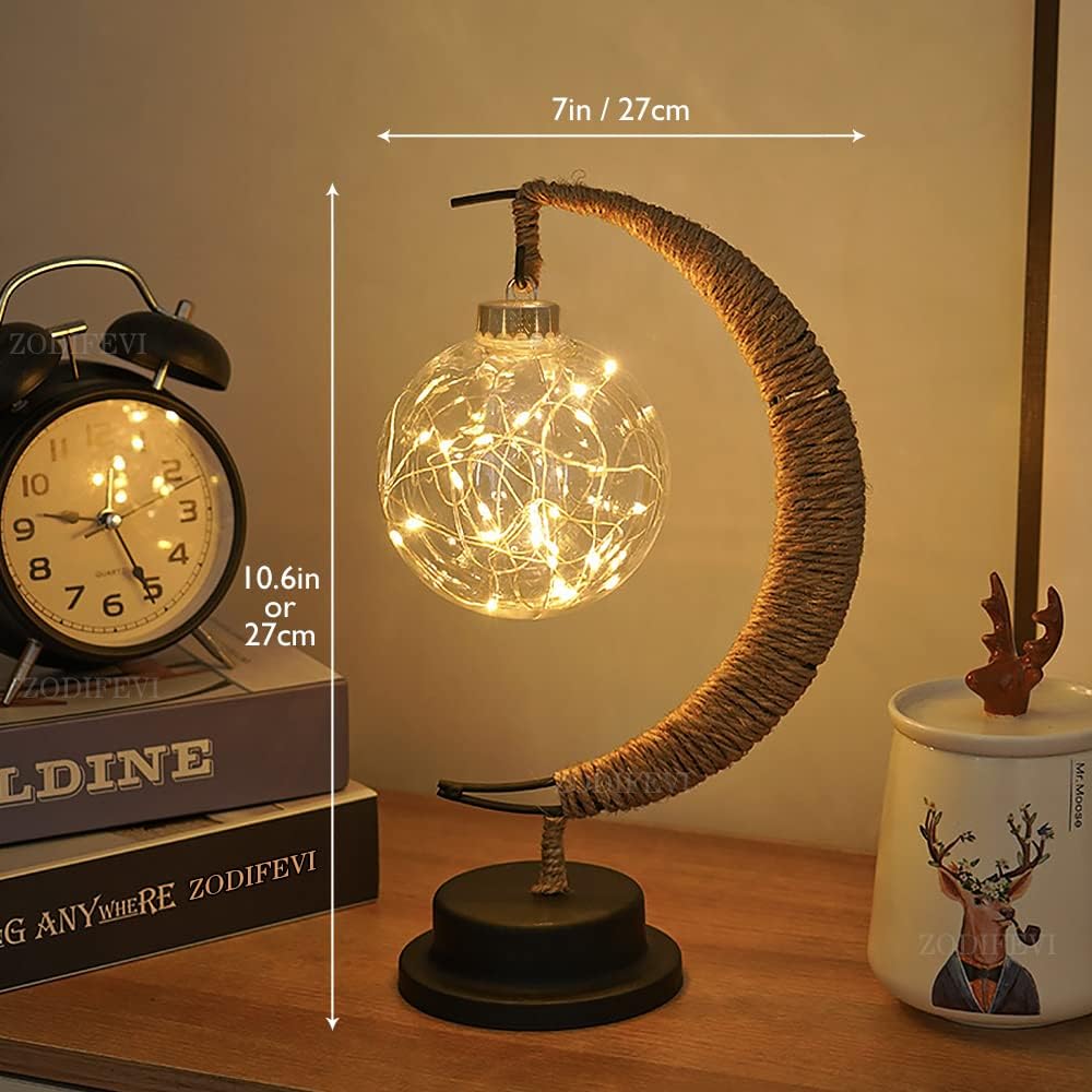Lámpara de mesa LED Moon Light para dormitorios
