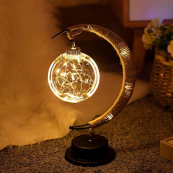Lámpara de mesa LED Moon Light para dormitorios