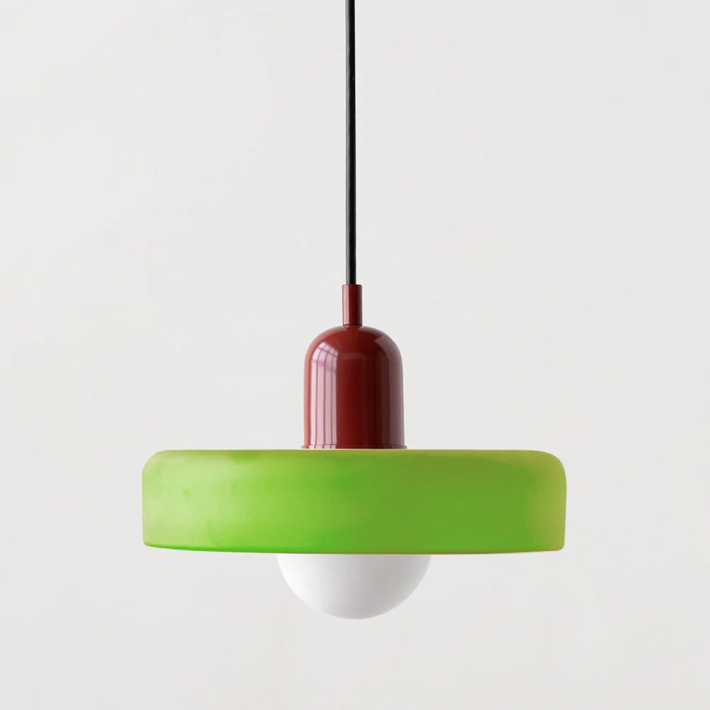 Lampada a sospensione in vetro colorato per case moderne