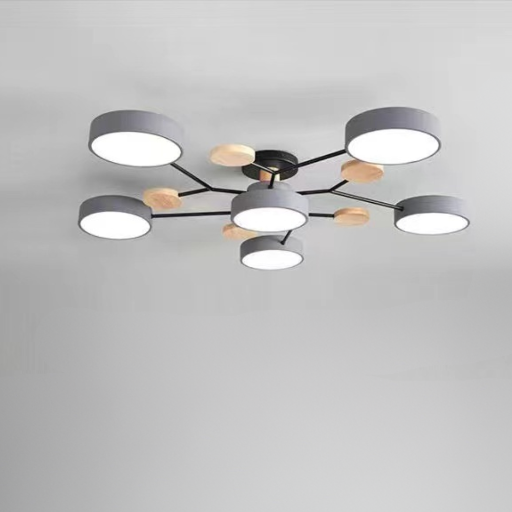 Lámpara de techo moderna LED empotrada con candelabro