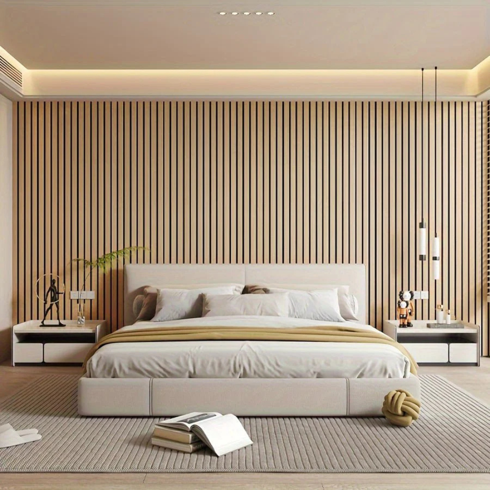 Wall Sticker 3D Wood Look PVC Panel Self Adhesive Waterproof