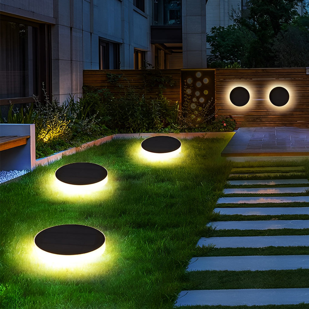 Luci da giardino a LED ad energia solare con dischi da terra