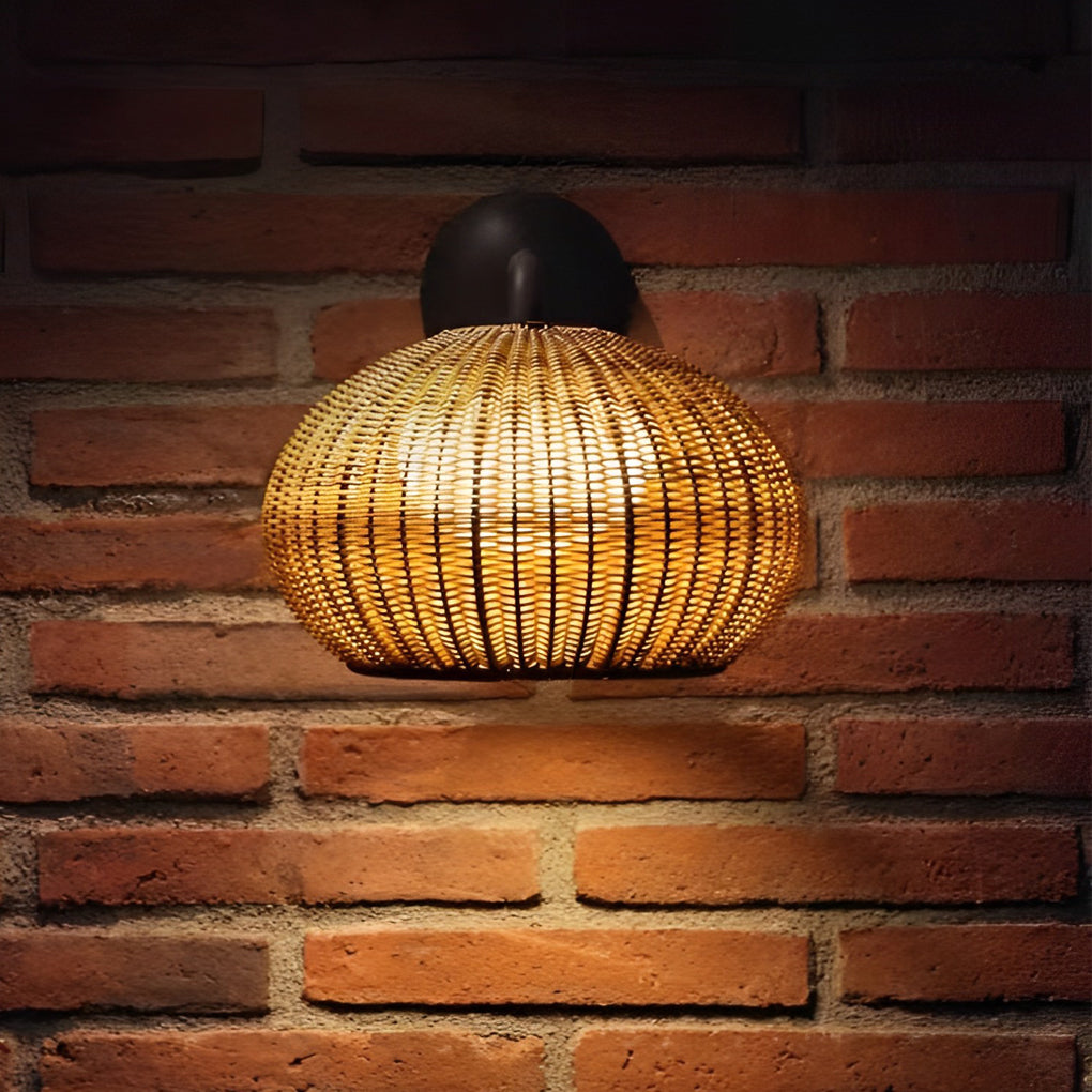 Pendelleuchte Außen Rattan Wasserdichte Lampe