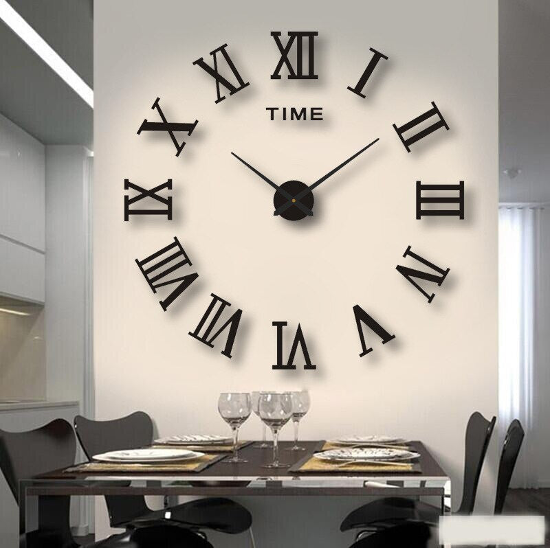 Reloj de pared grande estilo moderno para decoración del hogar